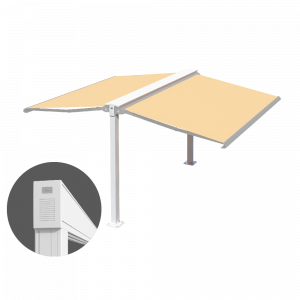  Universal support frame for awnings and pergolas