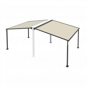  Universal support frame for awnings and pergolas