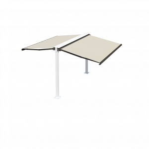  Universal support frame for awnings and pergolas