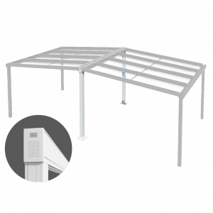  Universal support frame for glas roofs